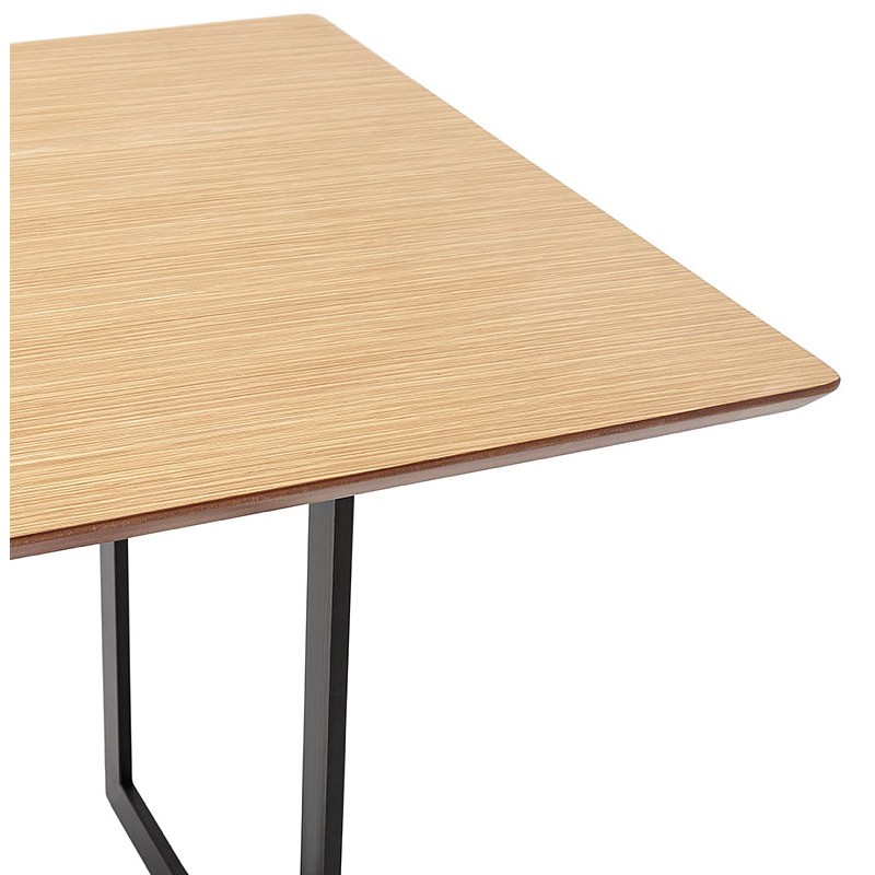 Table à manger design ou bureau (180x90 cm) DRISS en bois (naturel) - image 40389