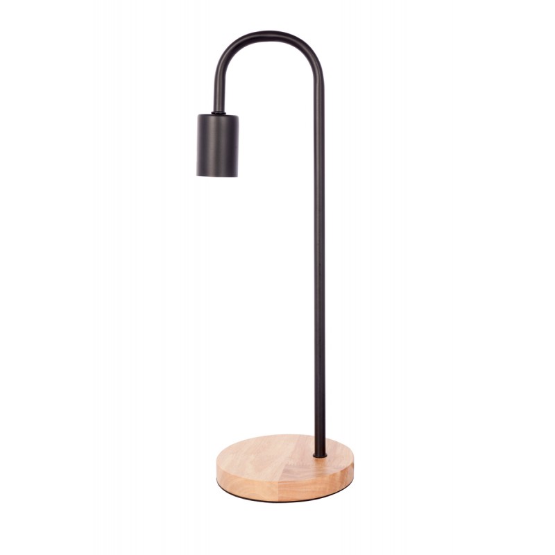 Mesa lámpara diseño metal H 47 cm Ø 15 cm ARIANE (negro) - image 41038