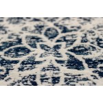Retro rug is hand made rectangular BALTIMORE hand (grey anthracite grey)