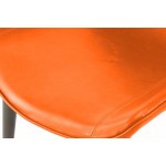 Conjunto de 2 sillas retros acolchado a EUGENIE (naranja)