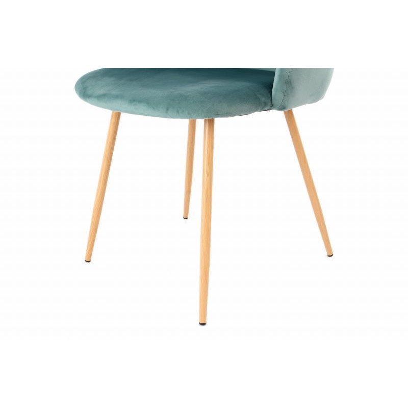 Satz von 2 Stühlen in skandinavischen LISY Velvet (grün) - image 42060