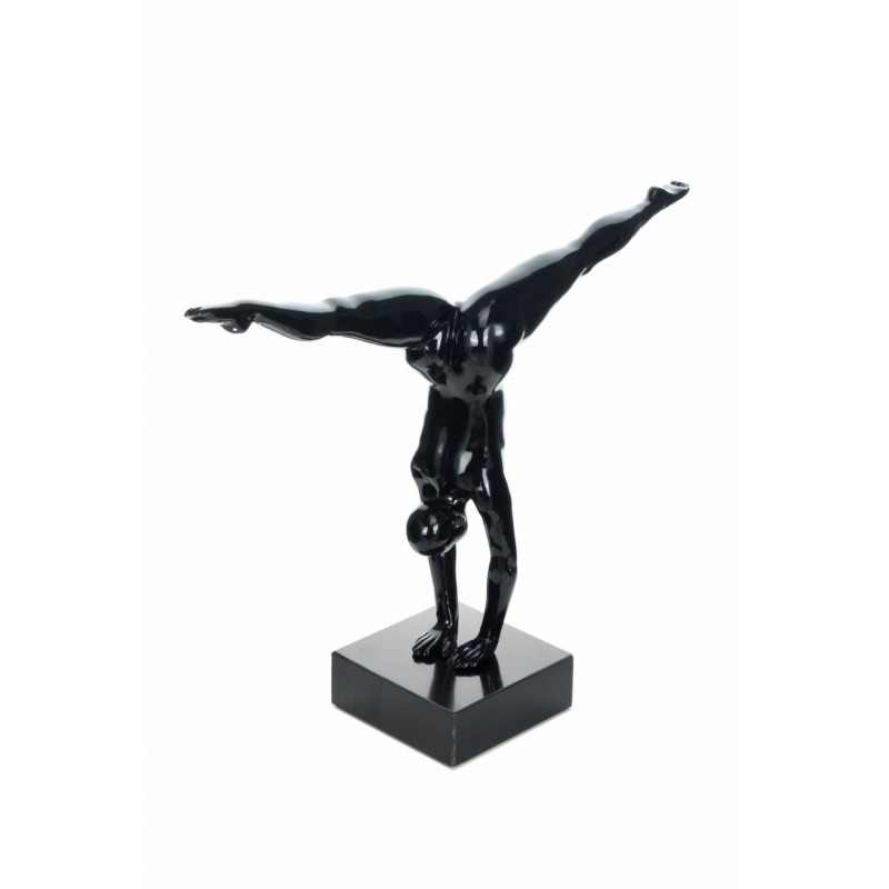 Statue Athlet MARCUS im Harz (schwarz) - image 42336