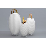 Lampe LED seau à champagne haut-parleur enceinte bluetooth KOODUU SYNERGIE 35PRO (blanc)