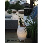 Lampe LED Eimer Champagner schwanger Lautsprecher Bluetooth KOODUU Synergie 35PRO (weiß)
