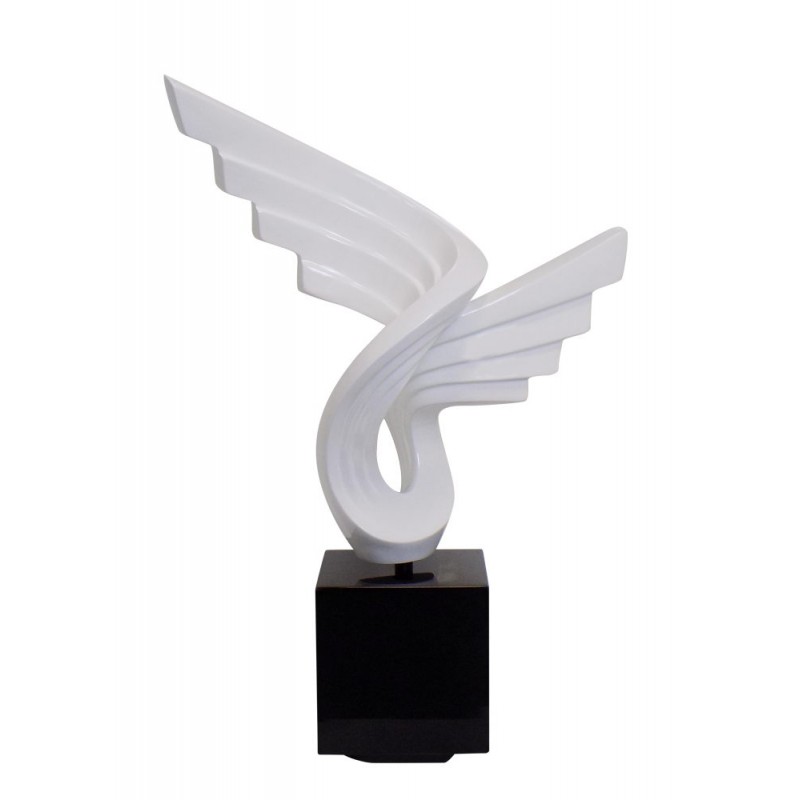 Diseño de escultura decorativa de la estatua embarazada Bluetooth SMALL WING resina (blanco)