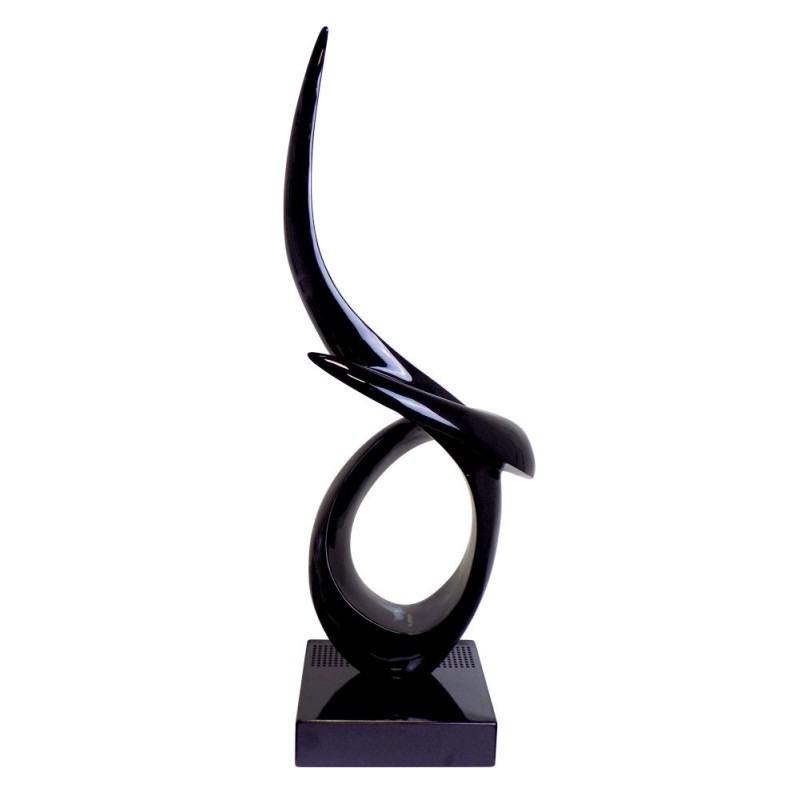 Diseño de escultura decorativa estatua embarazada Bluetooth NEW BORN resina (Negro) - image 42975