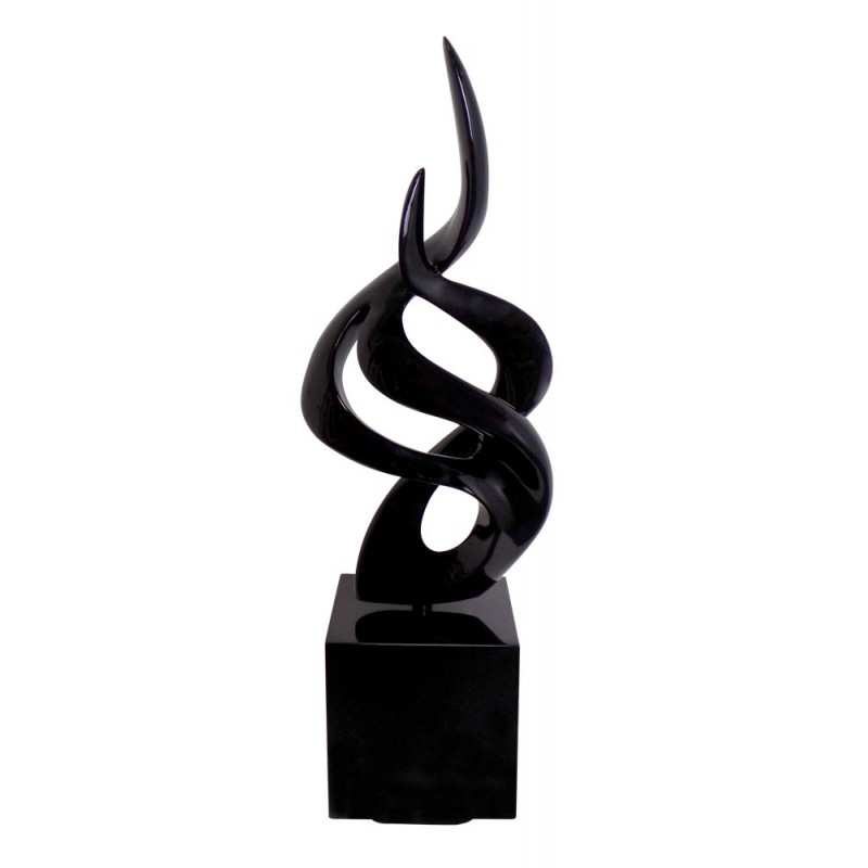 Diseño de escultura decorativa estatua embarazada Bluetooth NIGHT SONG en resina (Negro)