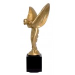 Statua decorazione scultura decorativa disegno incinta Bluetooth ANGELS in resina (Golden)