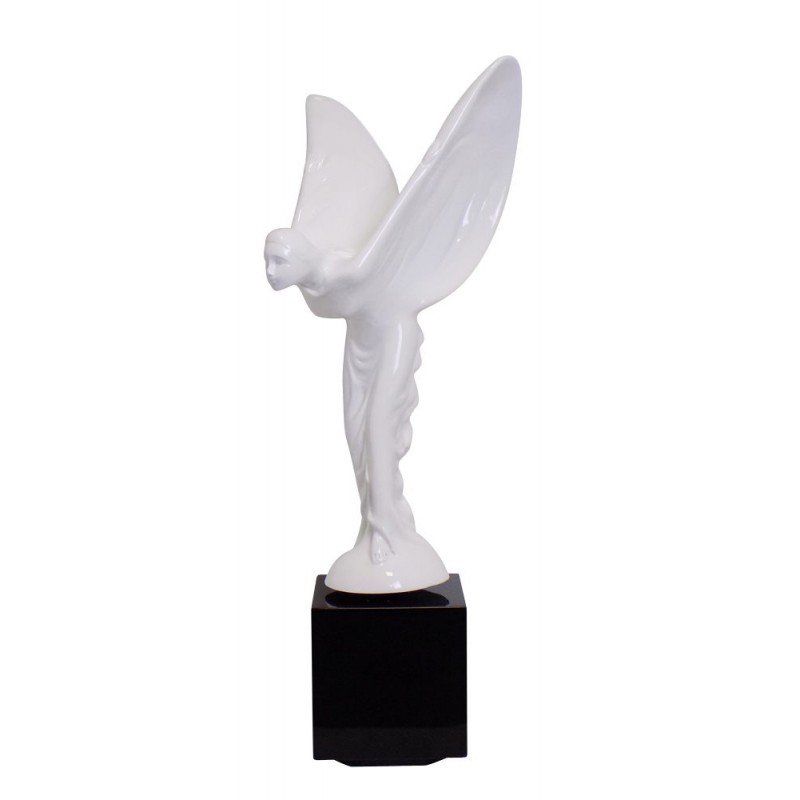 Statua decorazione scultura decorativa disegno incinta Bluetooth ANGELS in resina (bianco)
