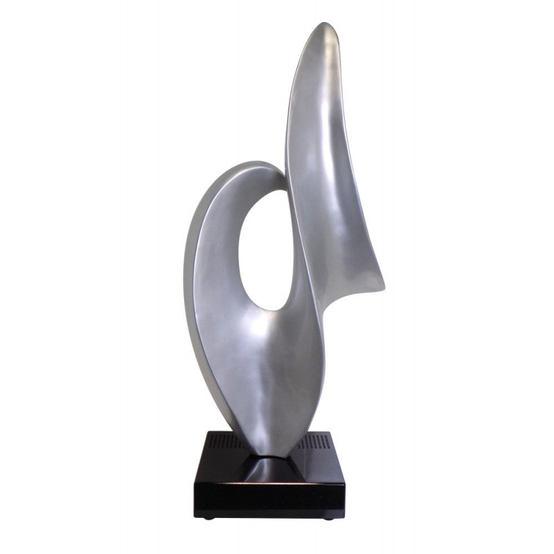 Statua disegno scultura decorativa incinta Bluetooth GRATIS in resina (argento) - image 43025