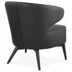 YASUO design chair in polyurethane feet black (black)