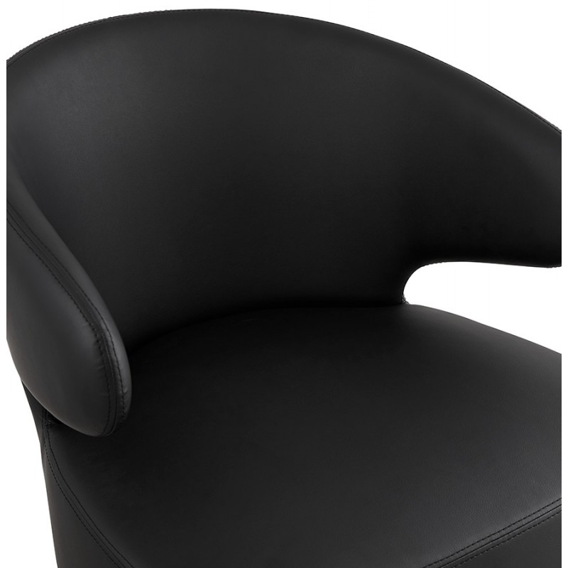 Sedia YASUO design in poliuretano piedi nero (nero) - image 43180