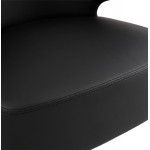 YASUO Designstuhl aus Polyurethanfüße schwarz (schwarz)