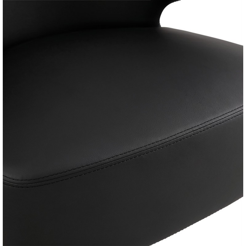 Sedia YASUO design in poliuretano piedi nero (nero) - image 43181