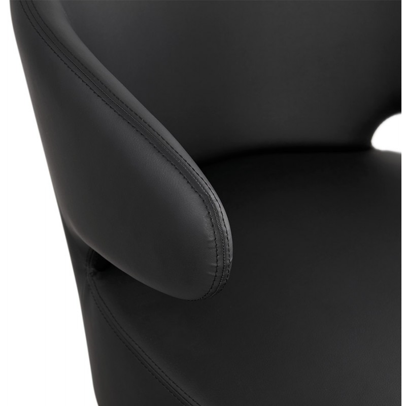 Sedia YASUO design in poliuretano piedi nero (nero) - image 43182
