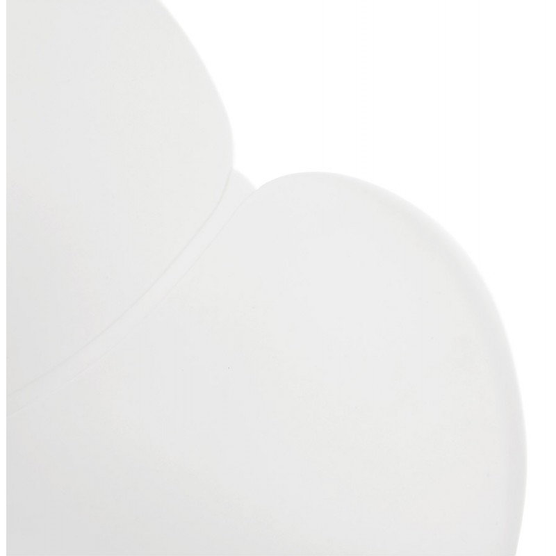 CIRSE Designstuhl aus Polypropylen weiß Metallfüße (weiß) - image 43265