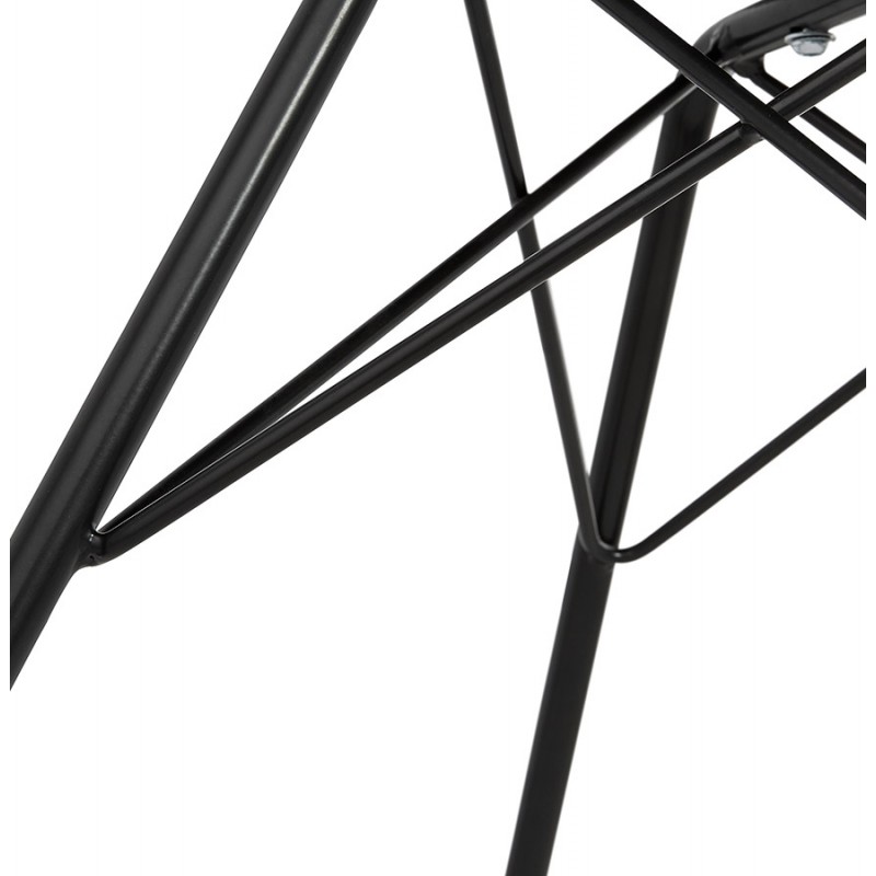 Sedia di design industriale con braccioli ORCHIS in polipropilene (nero) - image 43324