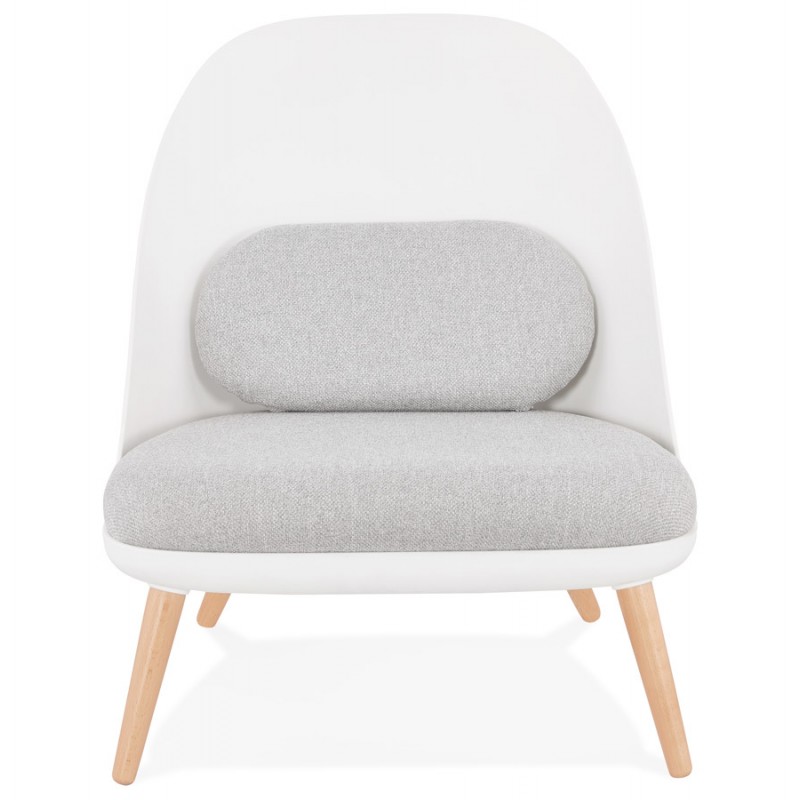 AGAVE Scandinavian design lounge chair (white, light grey) - image 43327