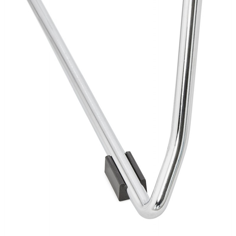 Silla de diseño de pie cónico ADELE en tejido (gris claro) - image 43361