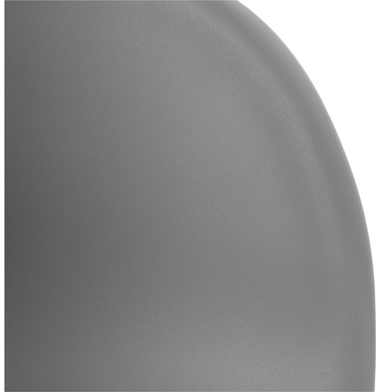 Sedia da tavolo SORBIER su ruote in piedi in metallo cromato in polipropilene (grigio) - image 43496