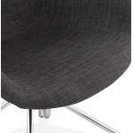 Office chair on CAPUCINE fabric wheels (anthracite grey)