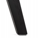 Silla de diseño escandinavo con pie de madera negro (blanco) KALLY