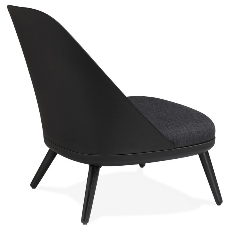 AGAVE Scandinavian design lounge chair (dark grey, black) - image 43590