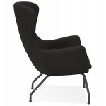 CONTEMPORARY lichIS fabric chair (black)
