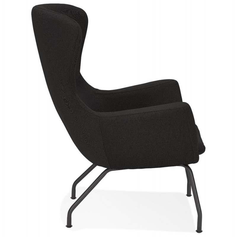CONTEMPORARY lichIS fabric chair (black) - image 43617