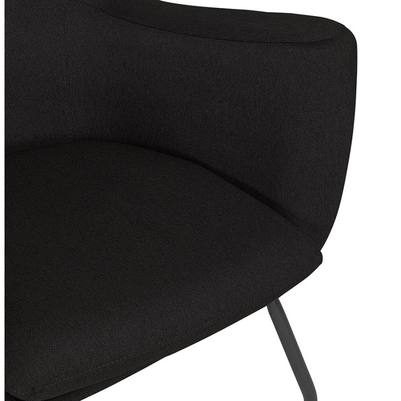 CONTEMPORARY lichIS fabric chair (black) - image 43621