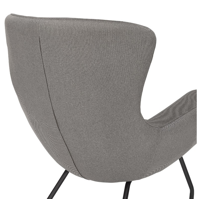 CONTEMPORARY lichIS fabric ear chair (light grey) - image 43640