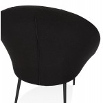 GOYAVE lounge chair in fabric (black)