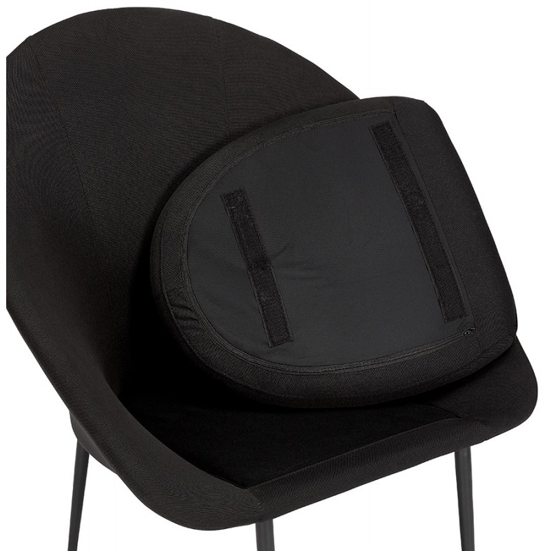 Silla lounge GOYAVE en tejido (negro) - image 43655