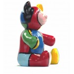 Set of 3 statues decorative sculptures design NOUNOURS resin H46/29/21 cm (Multicolored)