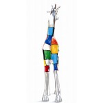 Statua scultura decorativa disegno GIRAFE resina H162cm (multicolore)