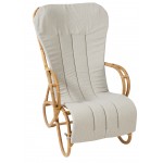 MARLENE fabric rocking chair cushion (light grey)