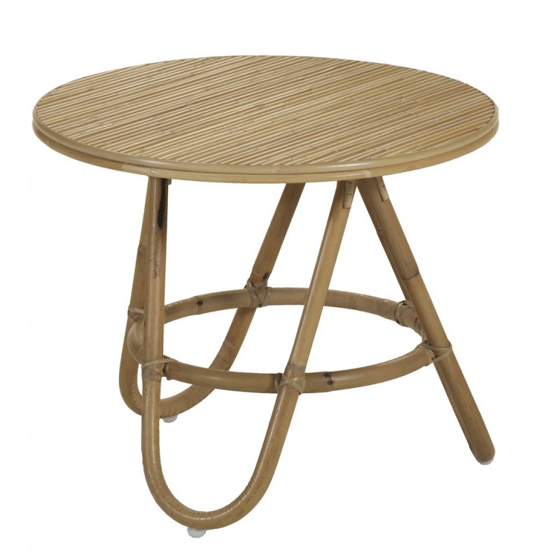 Low table, piece of rattan DIABOLO sofa (60 cm) (natural) - image 44349