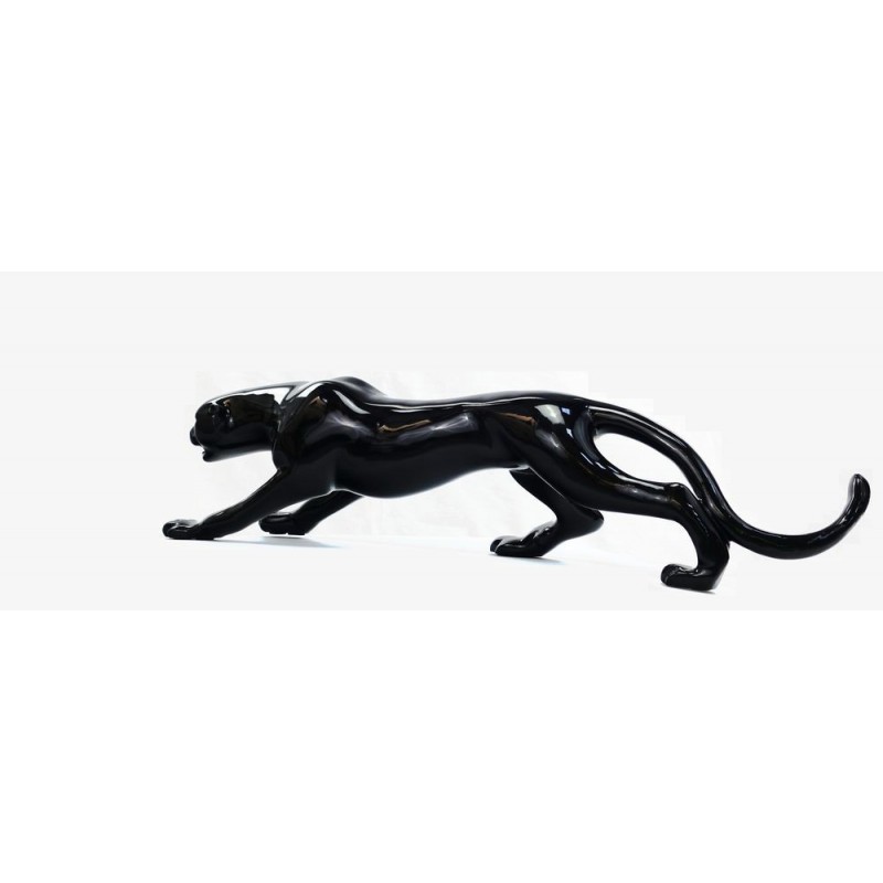 Panther design decorative sculpture in resin H19 (black)  - image 44412
