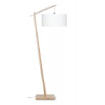 AnDES green linen lamp (natural, white)