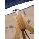 Lampada da tavolo Bamboo e lampada di lino eco-friendly annaPURNA (lino naturale e scuro)
