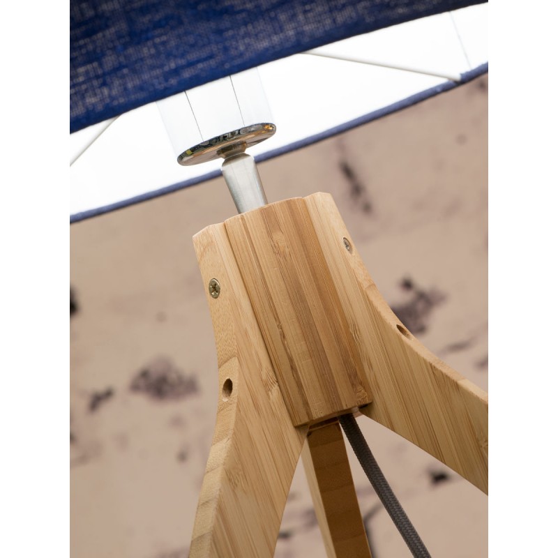 Lampada da tavolo Bamboo e lampada di lino eco-friendly annaPURNA (lino naturale e scuro) - image 44532