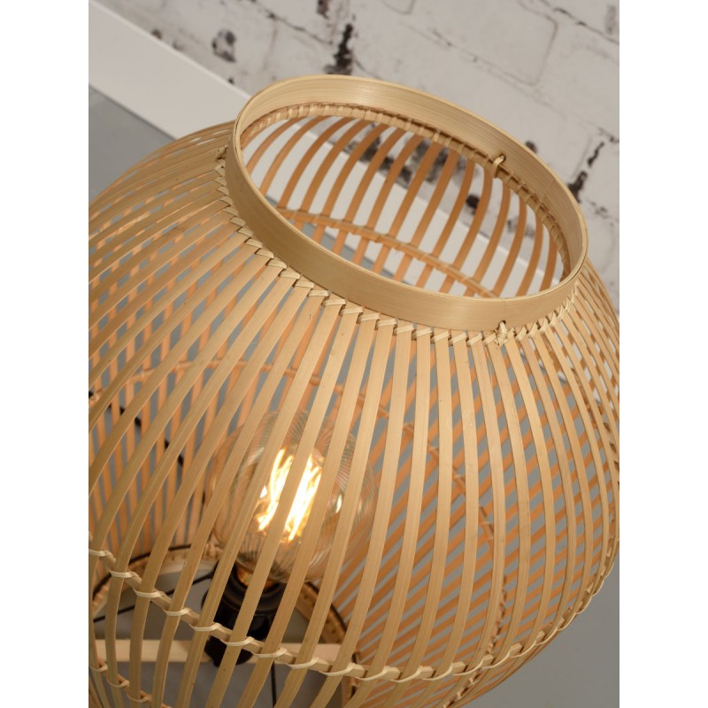 Lámpara de mesa, lámpara de pie de bambú SMALL (H50) TUVALU (natural) - image 44966