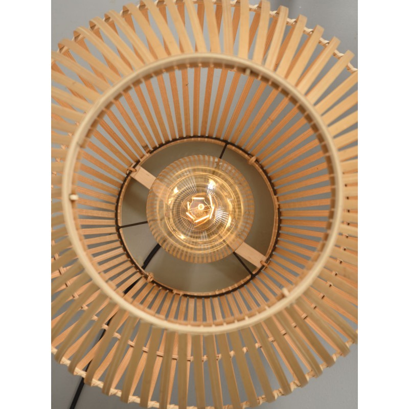 Lámpara de mesa, lámpara de pie de bambú SMALL (H50) TUVALU (natural) - image 44967