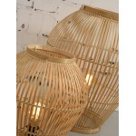 Lampada da tavolo, lampada da terra in bambù SMALL (H50) TUVALU (naturale)