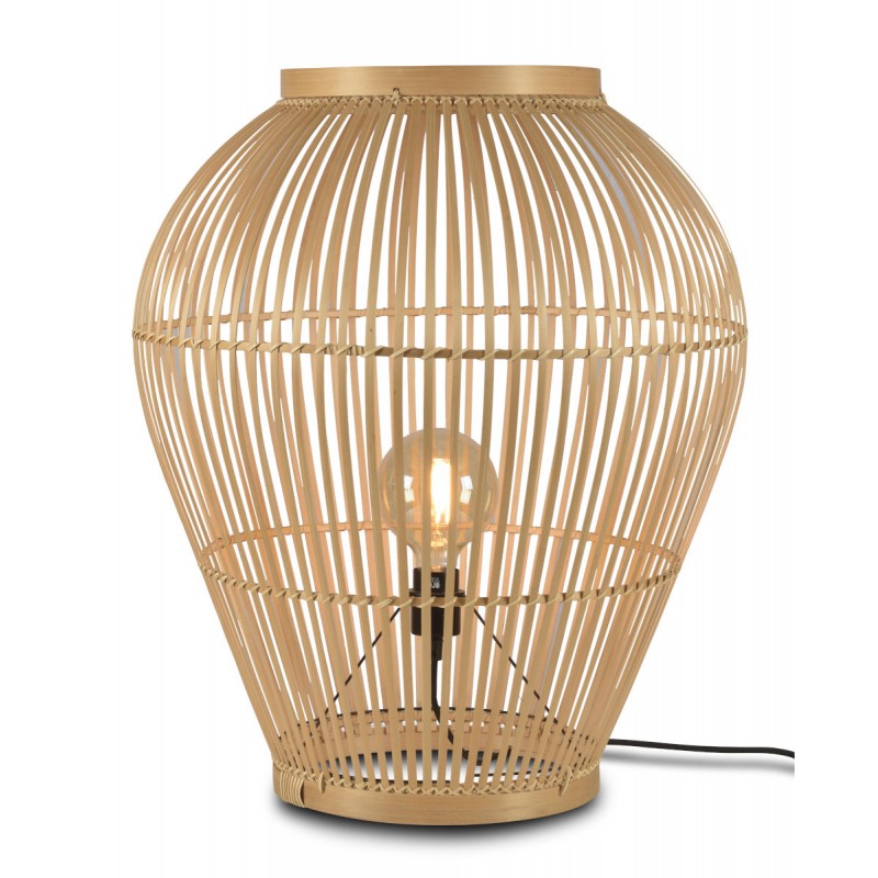 Lampada da tavolo, lampada da terra in bambù XL (H70) TUVALU (naturale) - image 44974