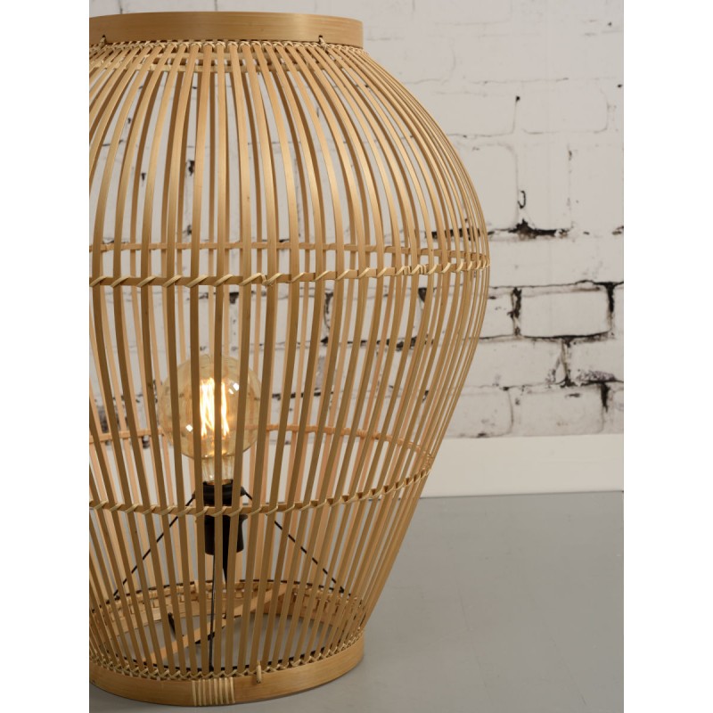 Lampada da tavolo, lampada da terra in bambù XL (H70) TUVALU (naturale) - image 44976