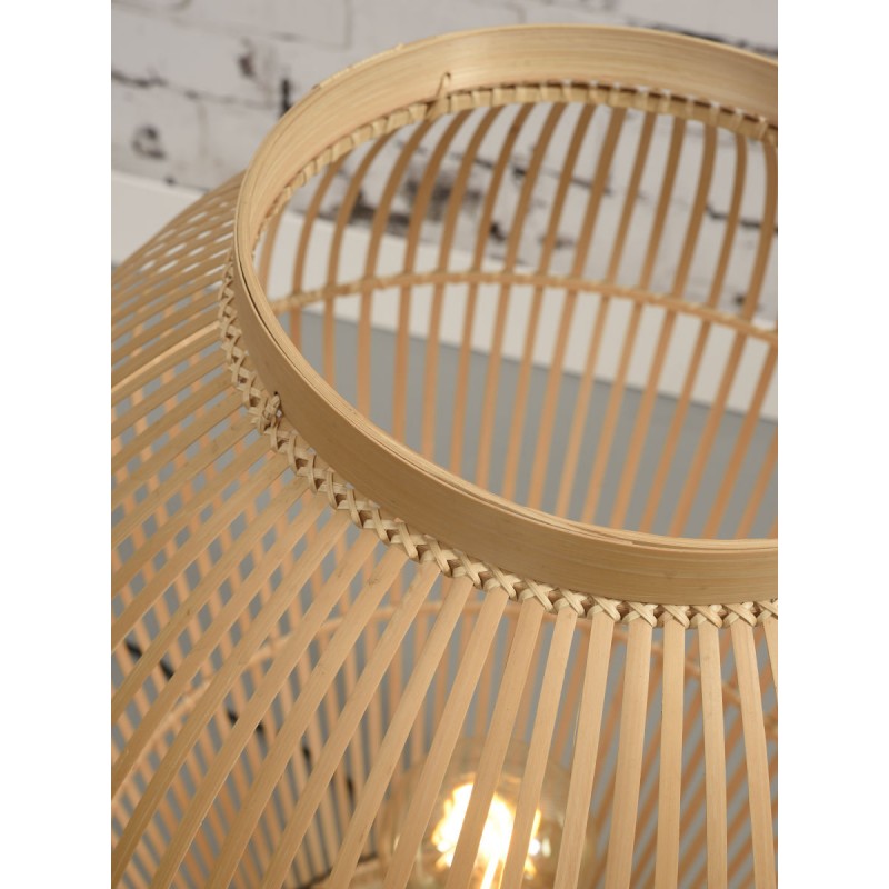 Lampe de table, lampe de sol en bambou XL (H70) TUVALU (naturel) - image 44979