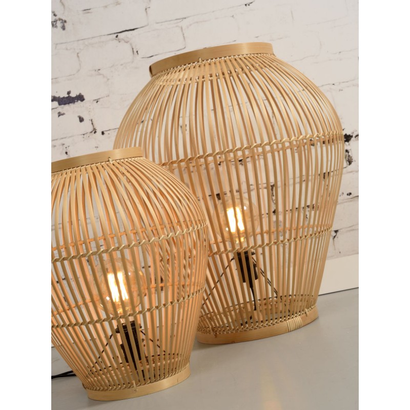 Lámpara de mesa, lámpara de pie de bambú XL (H70) TUVALU (natural) - image 44984