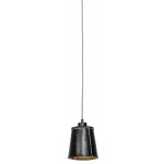 AMAZON SMALL 1 recycled tire suspension lamp shade (black)