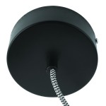 AMAZON SMALL 1 tonalità lampada sospensione pneumatici riciclati (nero)